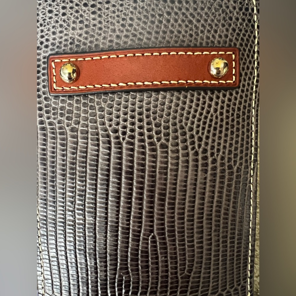 Dooney & Bourke Embossed Leather Hobo Bag - Picture 3 of 6
